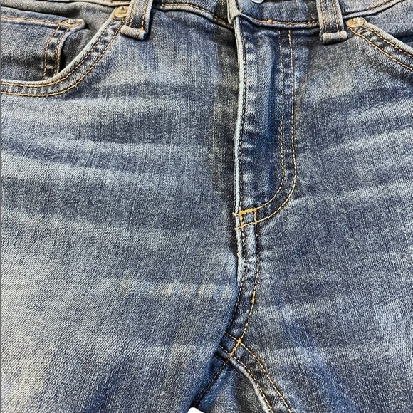 Rag & Bone Dale Medium Wash Raw Edge Release Hem Ankle Skinny Jeans - Picture 3 of 9